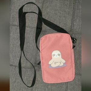 Sloth Crossbody canvas messenger bag small fashion‎ cartoon graphic